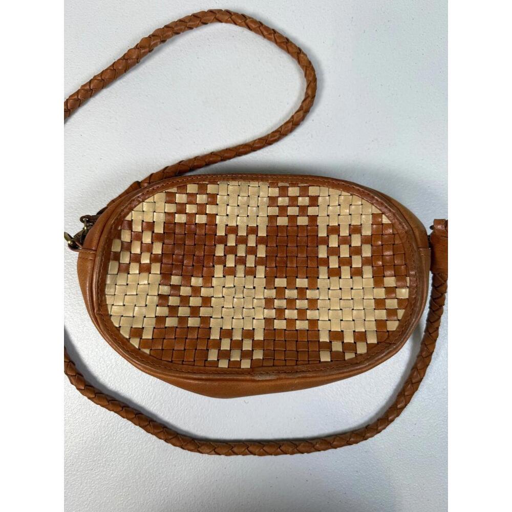 Bembien Vintage Check Ovale Crossbody – As Is (Leather Cracking & Scratches) - Picture 5 of 15